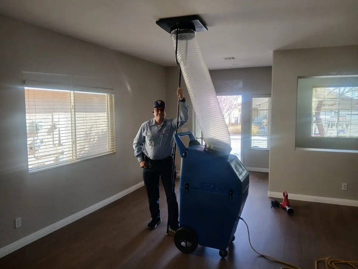 Professional Dryer Vent Cleaning work inside a Floral Park home